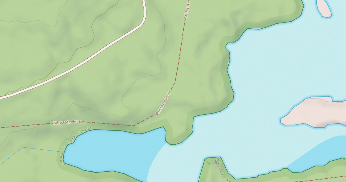 Map preview of Midstate Trail