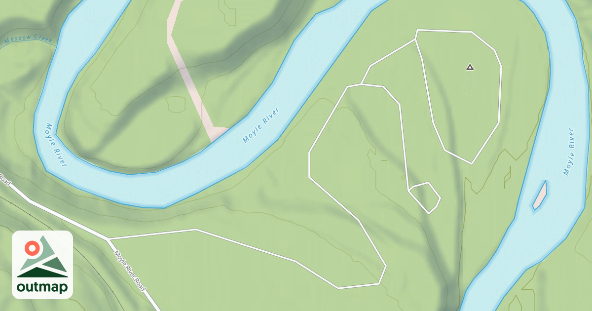 Map of MEADOW CREEK CAMPGROUND