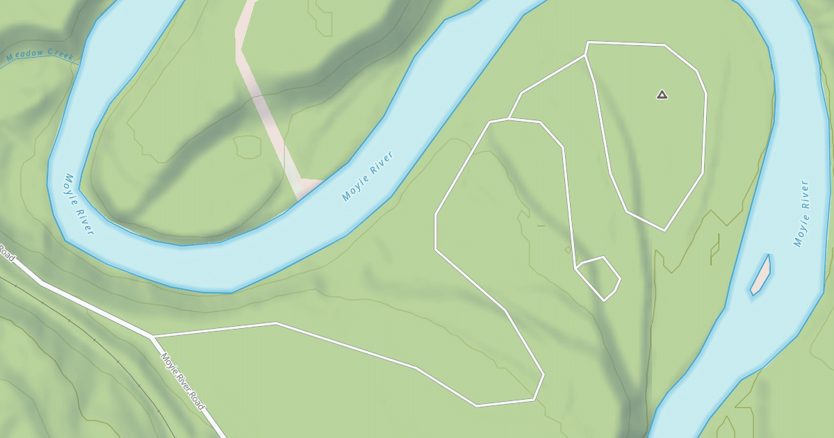 Map preview of MEADOW CREEK CAMPGROUND
