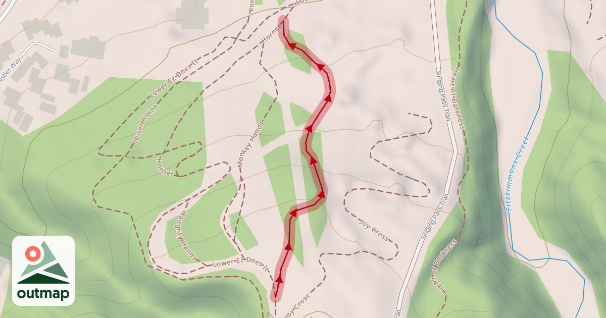 Map of Lower Candian Open DH