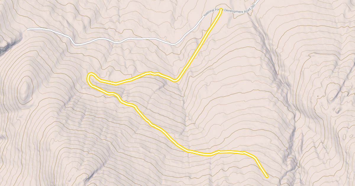 Map preview of National Forest Development Road 260