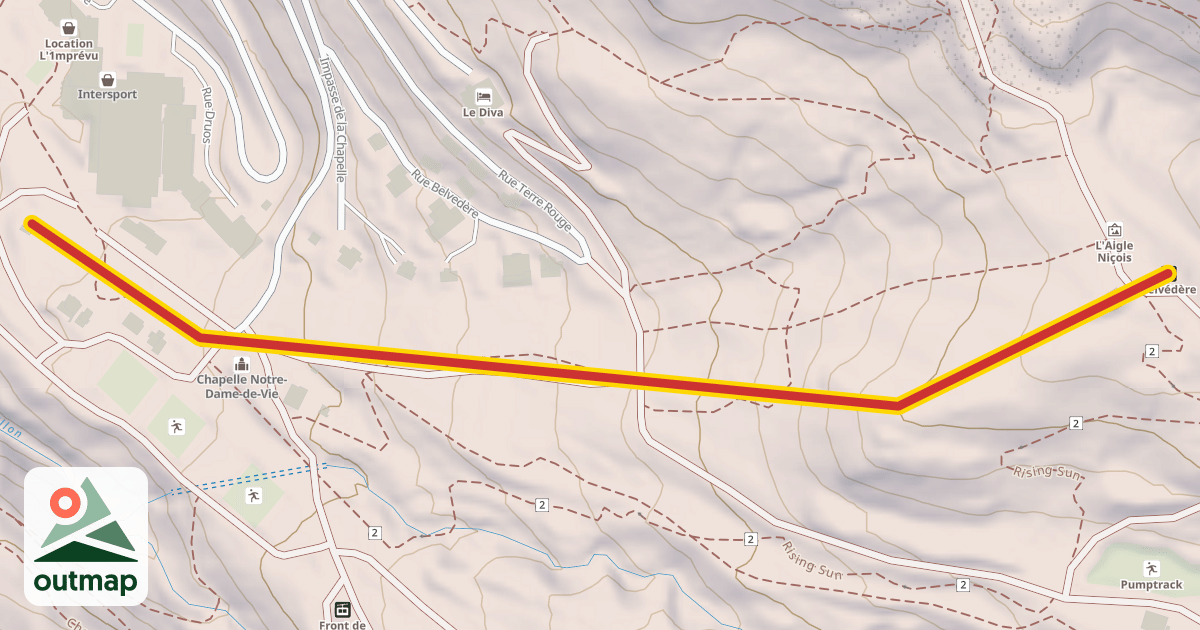 Map of Belvédère
