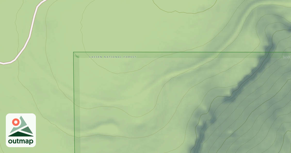 Map of LOST CAMP SPUR