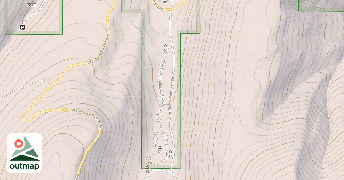 Map of ASPEN GROVE CAMPGROUND