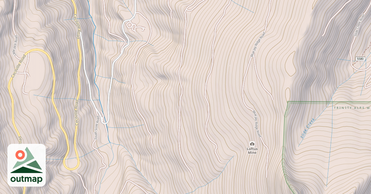 Map of BLUE JAY RIDGE
