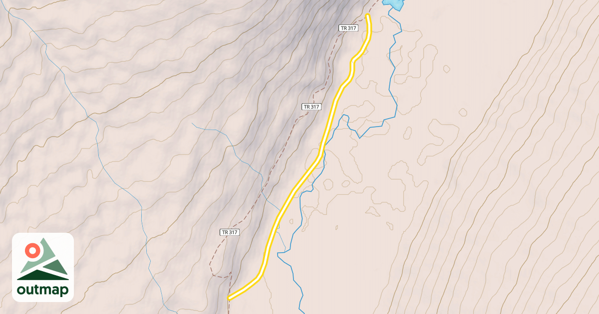 Map of Resurrection Pass Trail-Winter Route