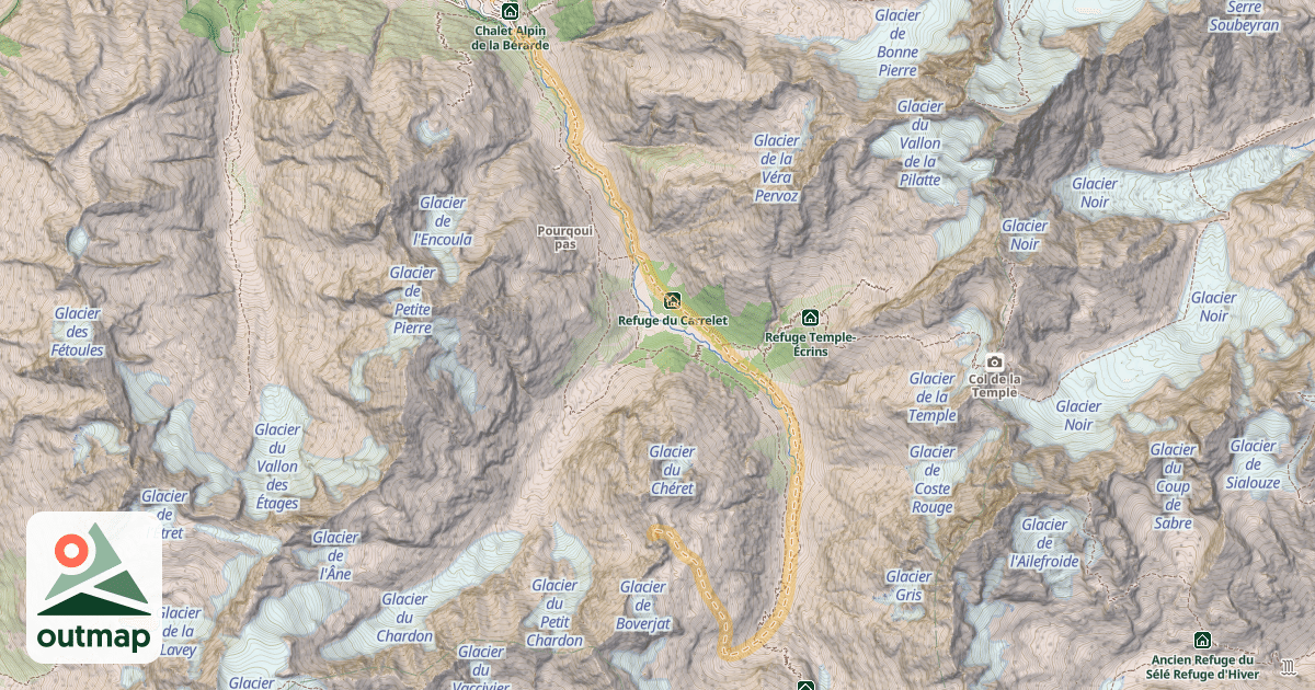 Map of Col du Chéret — La Bérarde