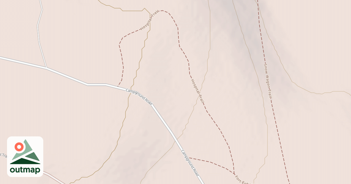 Map of Fort Egbert Hospital Trail