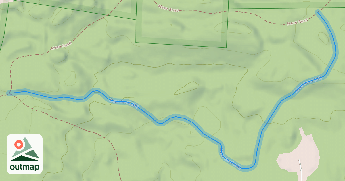 Map of Maze Road (alt)