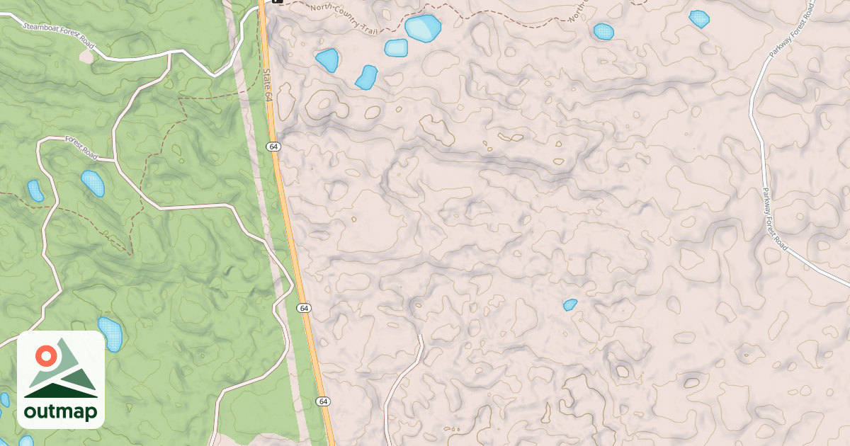 Map of Martineau Recreational Trails