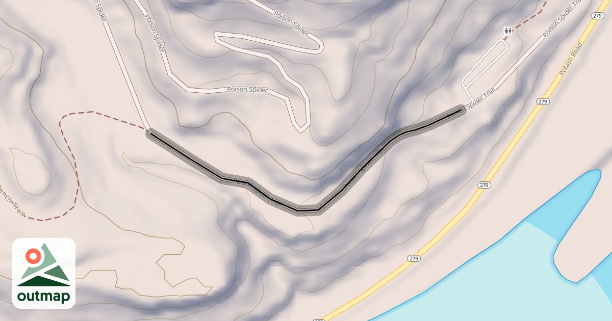 Map of Poison Spider Trail
