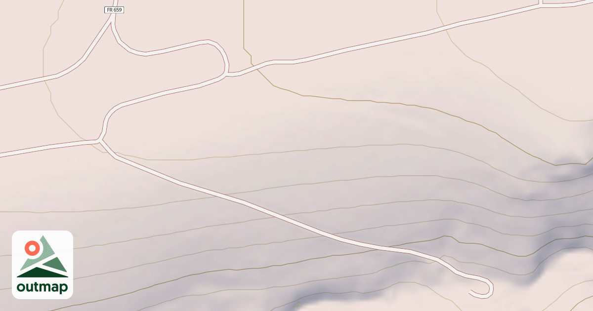 Map of BRUSHY WELL