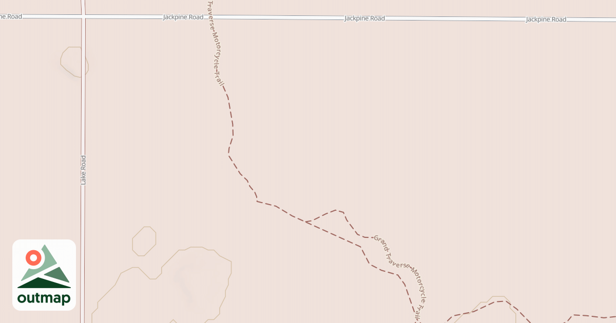 Map of Grand Traverse Motorcycle Trail