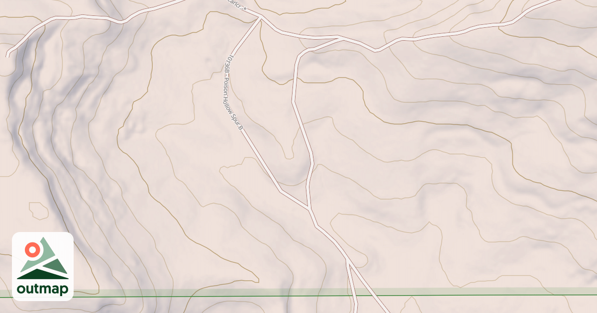 Map of POISON HOLLOW SPUR B