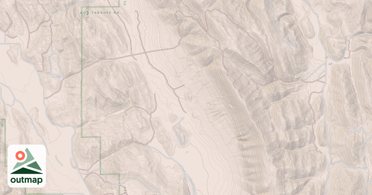 Map of EAST DRY VALLEY