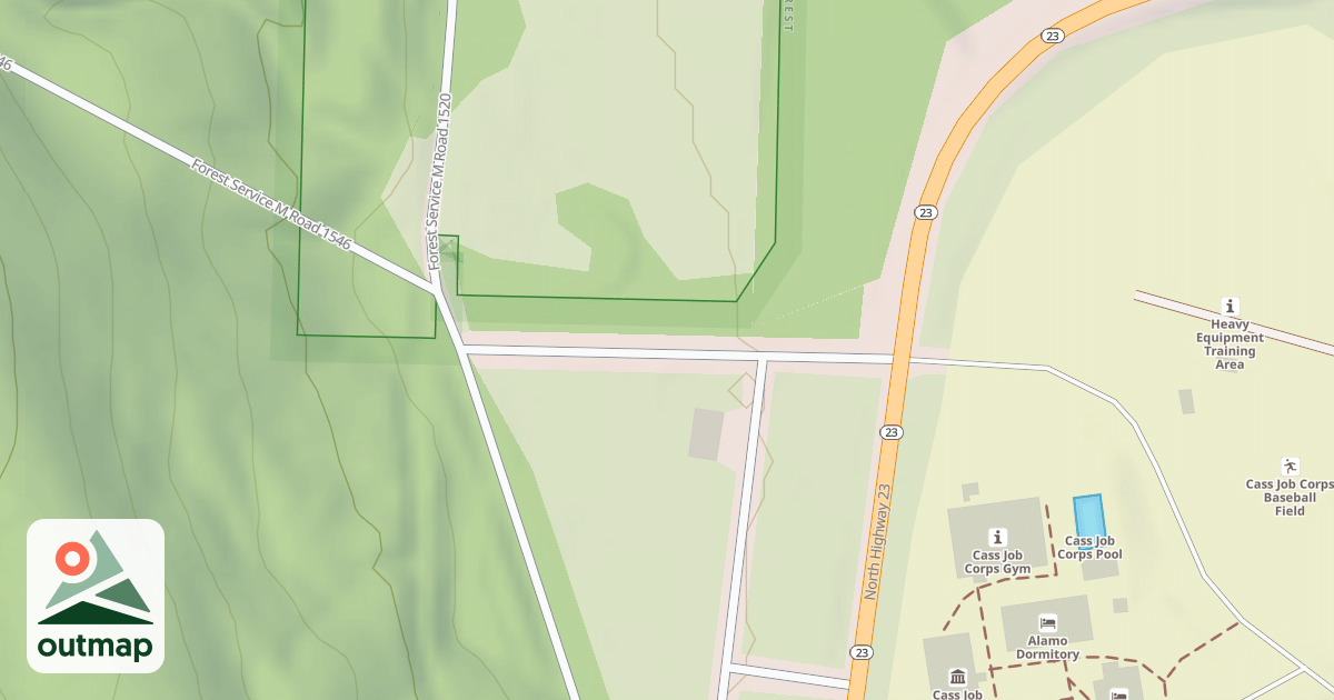 Map of USFS National Forest System Roads {6E695F7D-B718-4717-9719-EF7D233391A6}