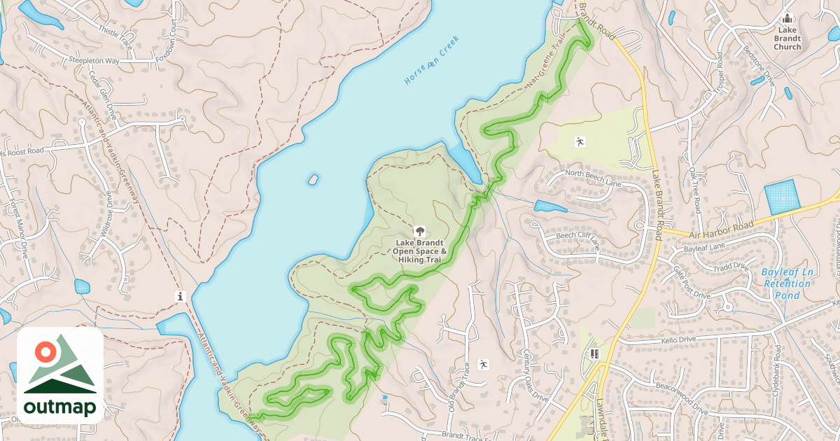 Map of Wild Turkey Trail
