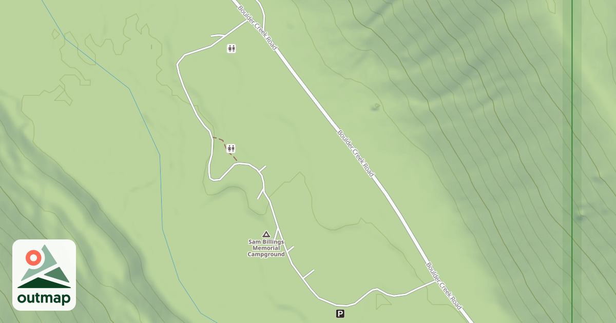 Map of (FDR) SAM BILLINGS MEM CMPGRD