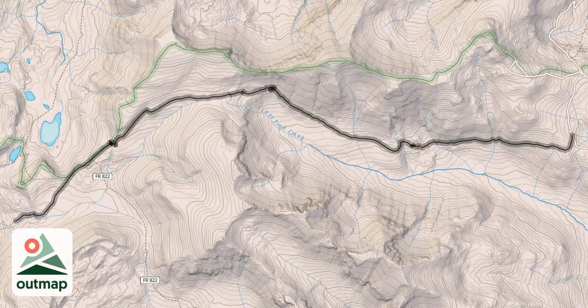 Map of Continental Divide NST