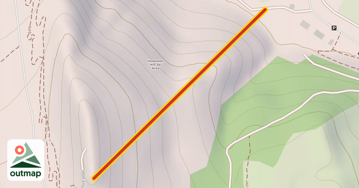 Map of Barrows Chair Lift