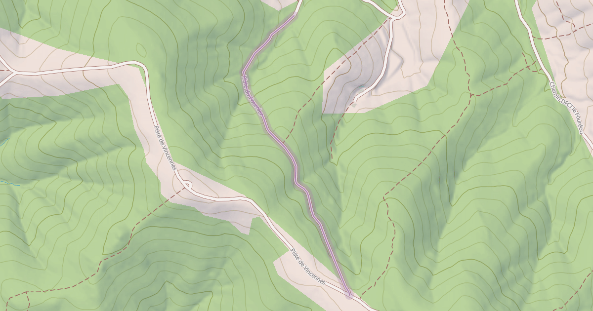 Map preview of Piste du Fournier