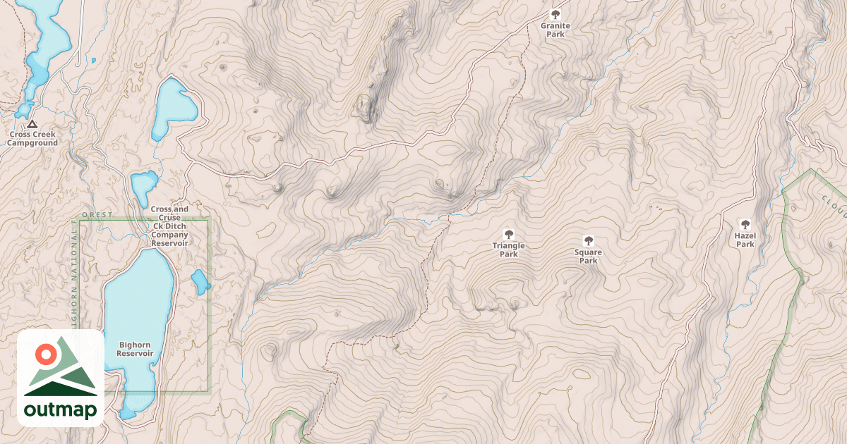 Map of USFS Motor Vehicle Use Map Trails 4250