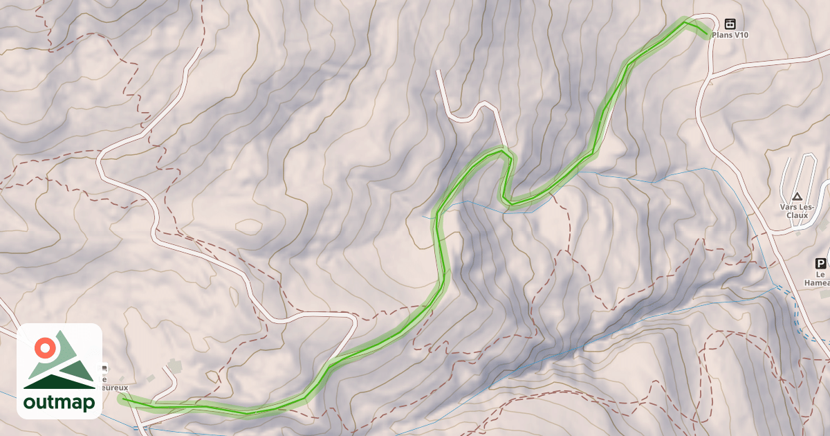 Map of Les Cabris