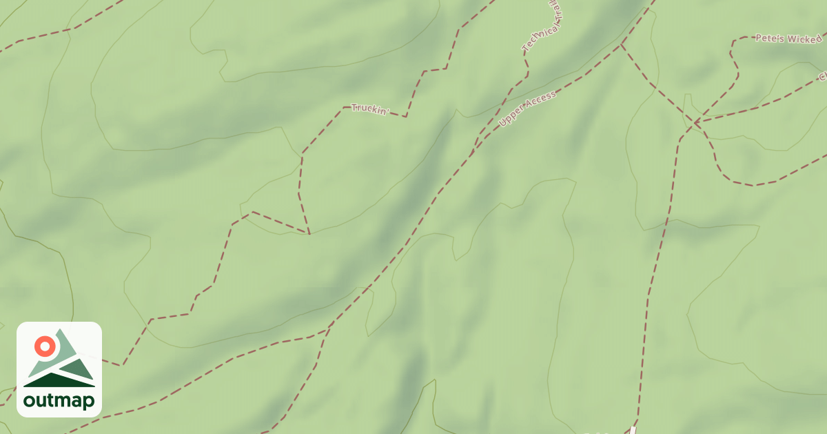 Map of Upper Access Trail