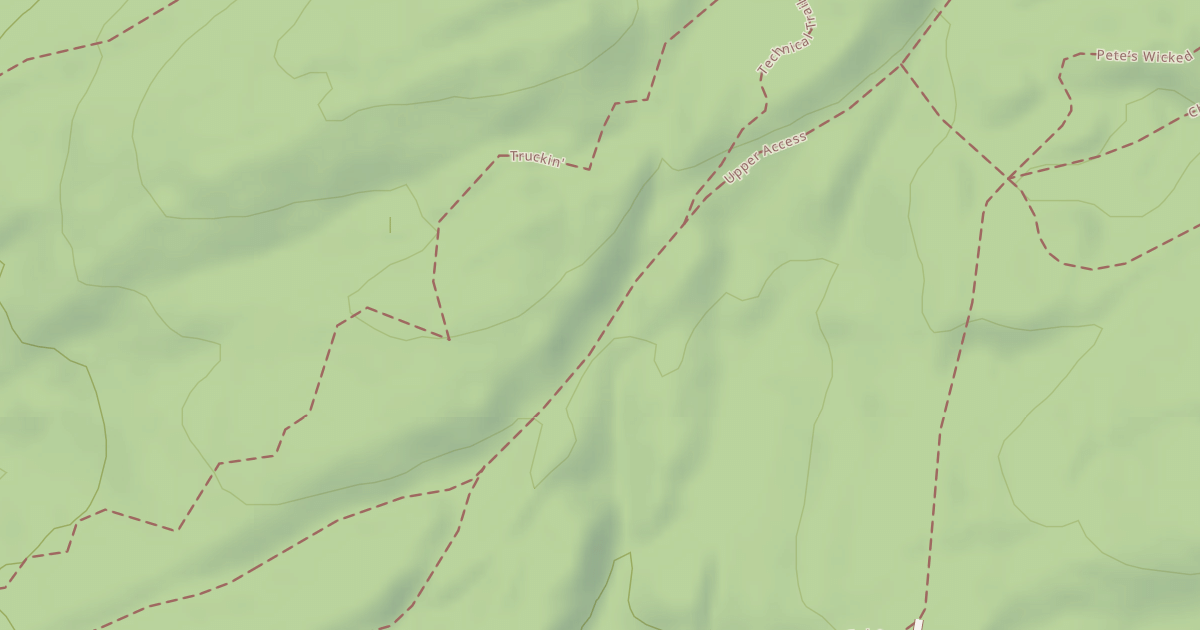 Map preview of Upper Access Trail