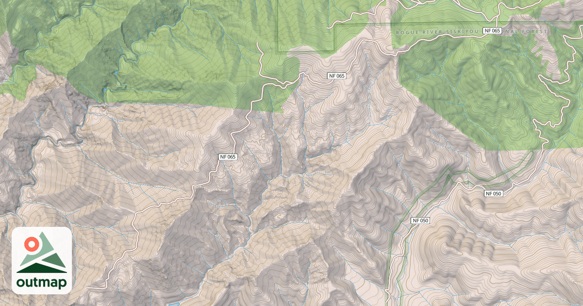 Map of HAWK CREEK