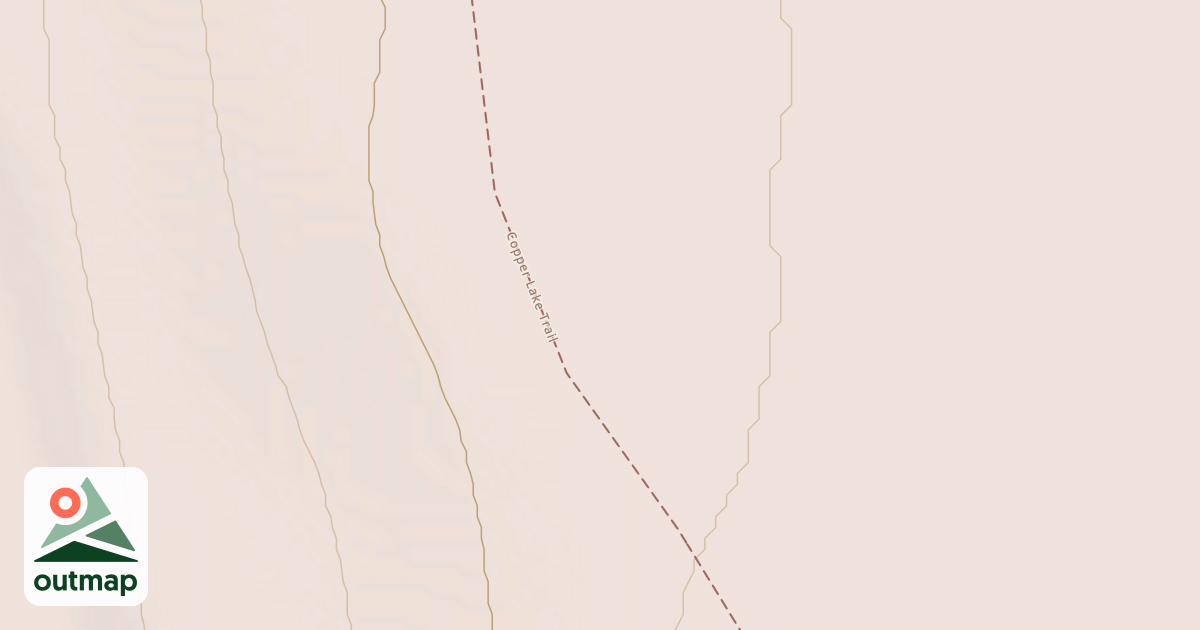 Map of Copper Lake Trail