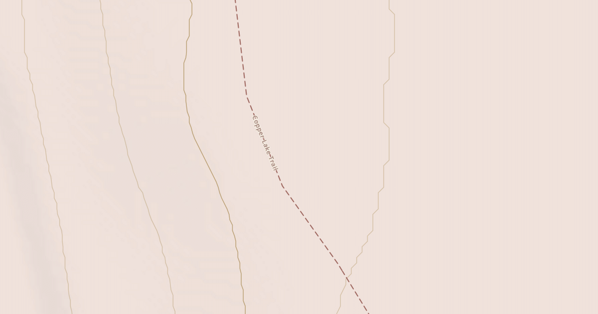 Map preview of Copper Lake Trail