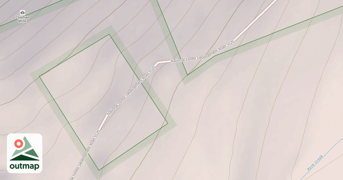 Map of ROCK CREEK ROAD