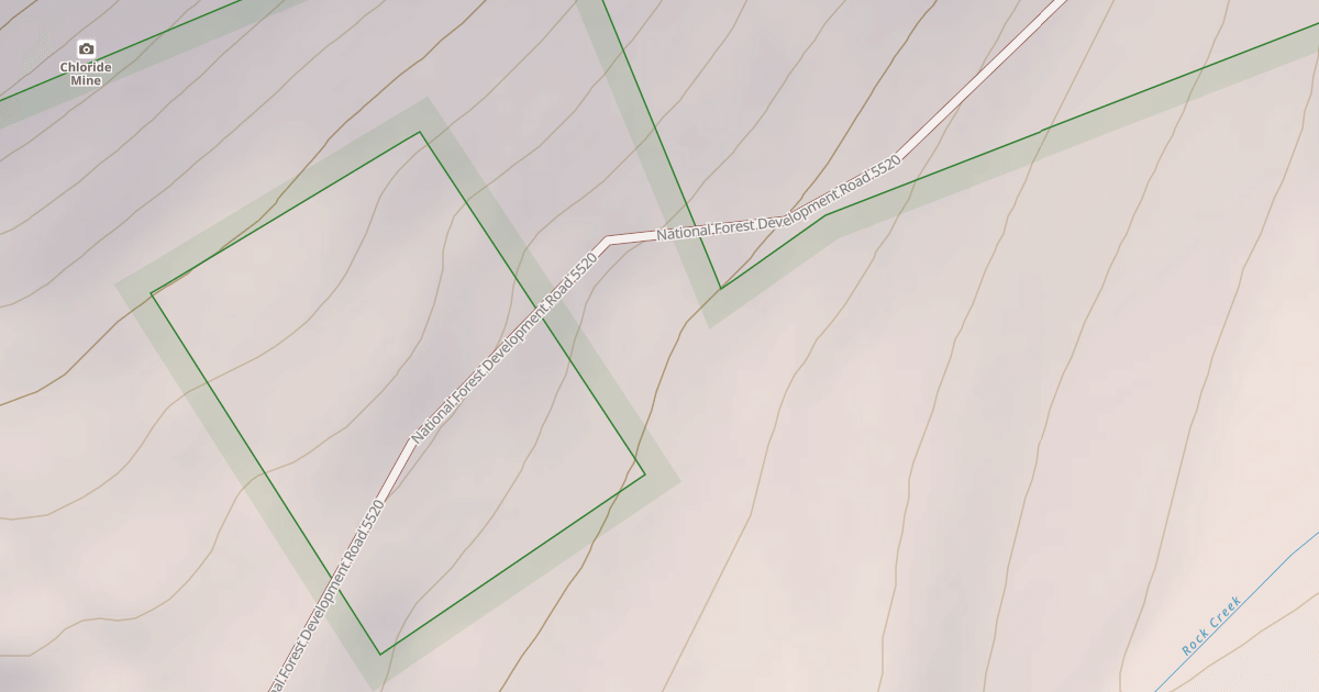 Map preview of ROCK CREEK ROAD