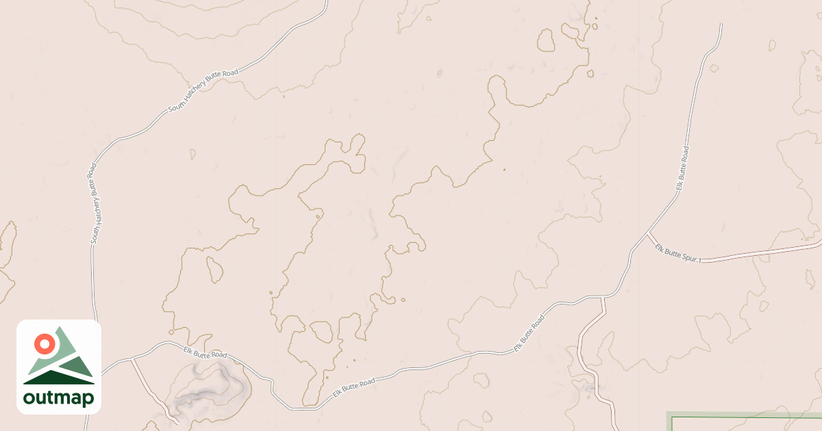 Map of ELK BUTTE