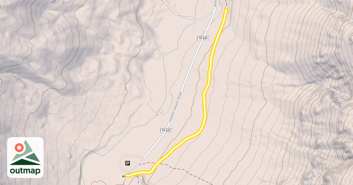 Map of Hyalite Canyon Trail
