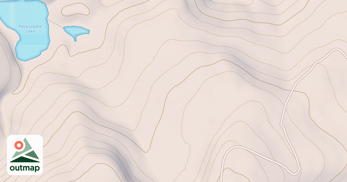 Map of SOUTH PACKSADDLE LAKE