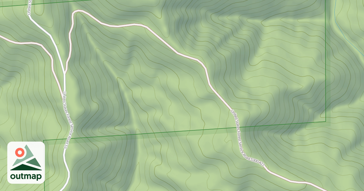 Map of USFS Motor Vehicle Use Map Roads {B9DA05A1-0B5A-4143-95FC-FD0C67ABB1B8}