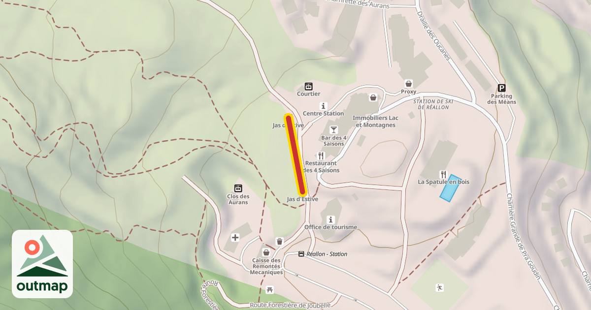 Map of Jas d'Estive