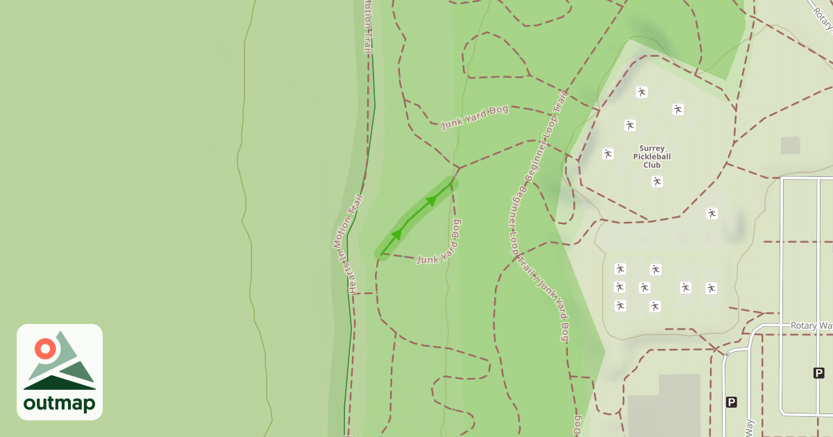 Map of Beginner Loop Trail