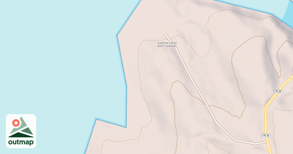 Map of CANYON CREEK CAMPGROUND A