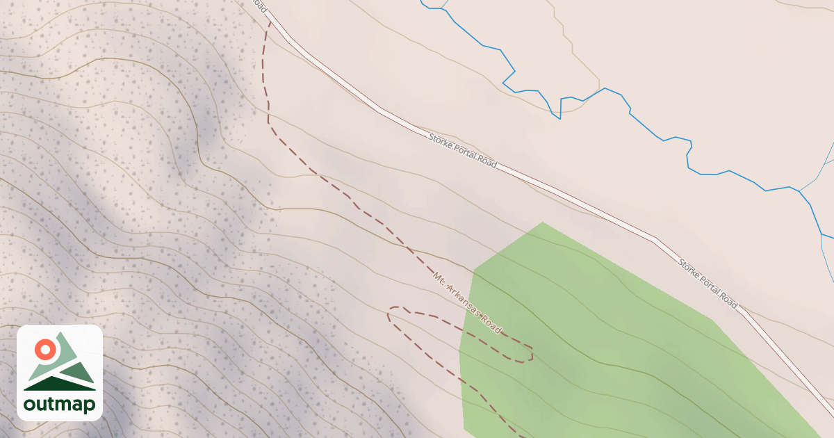 Map of MT. ARKANSAS