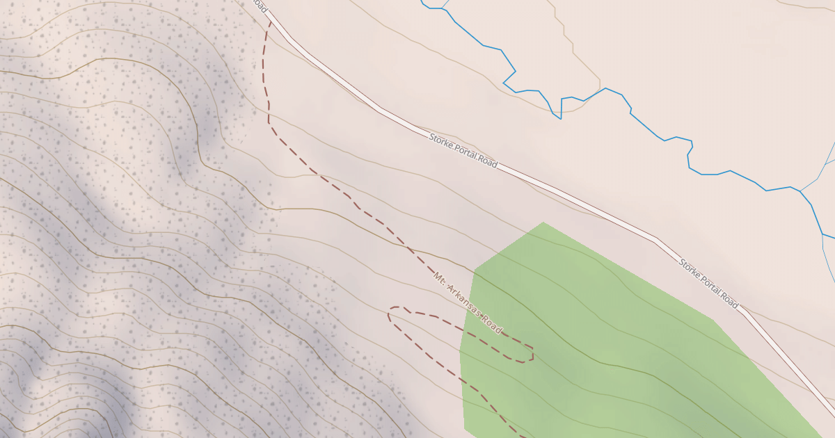 Map preview of MT. ARKANSAS