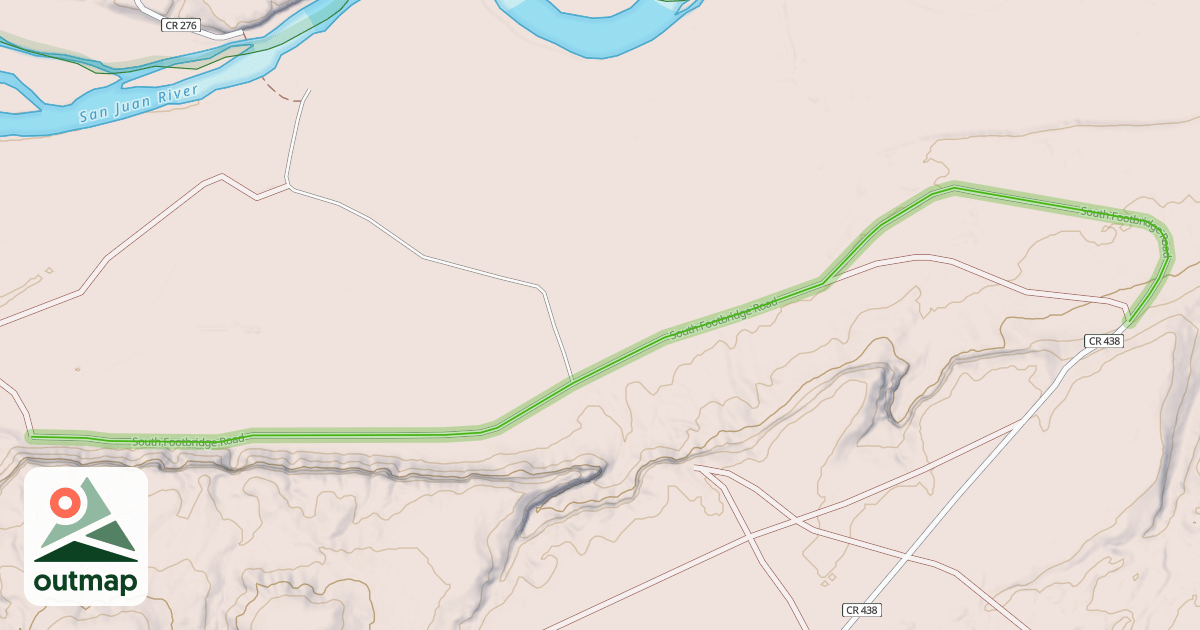 Map of South Footbridge Road