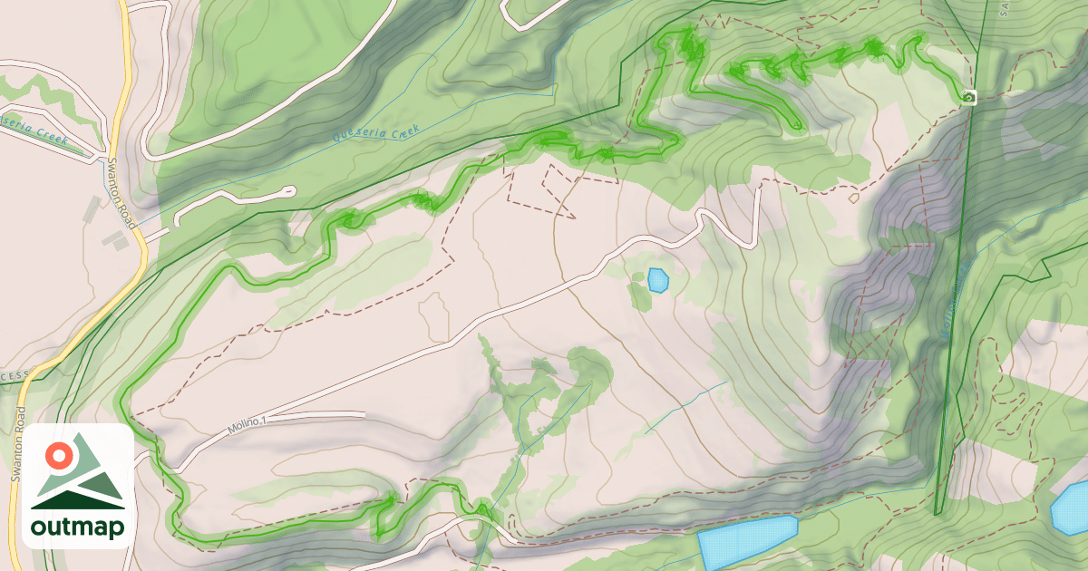 Map of Toróma (Wildcat) Trail North
