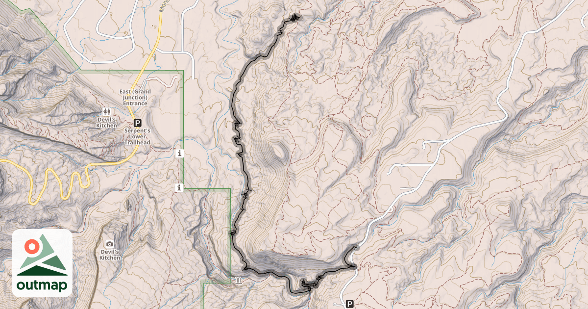 Map of Andy's Trail