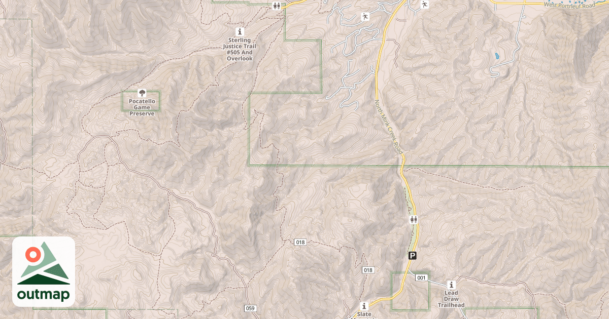 Map of Slate Mountain