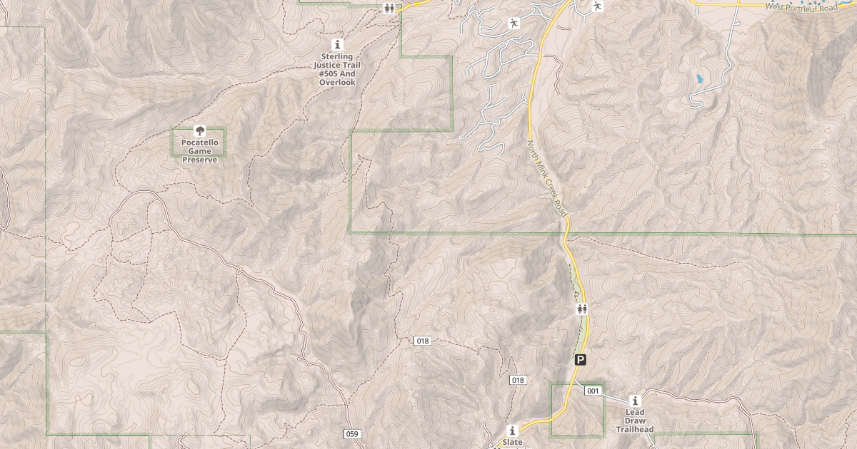 Map preview of Slate Mountain