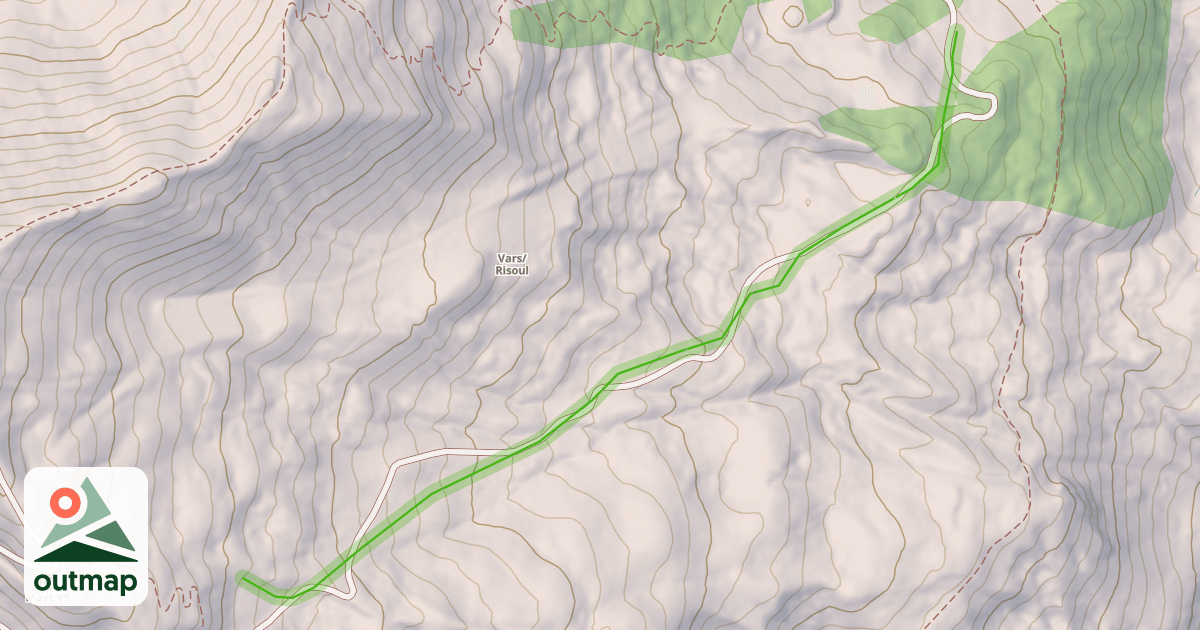 Map of Les Sagnes