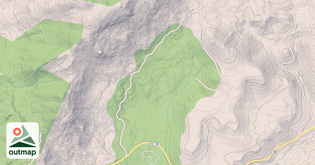 Map of CONVERSE CUTOFF